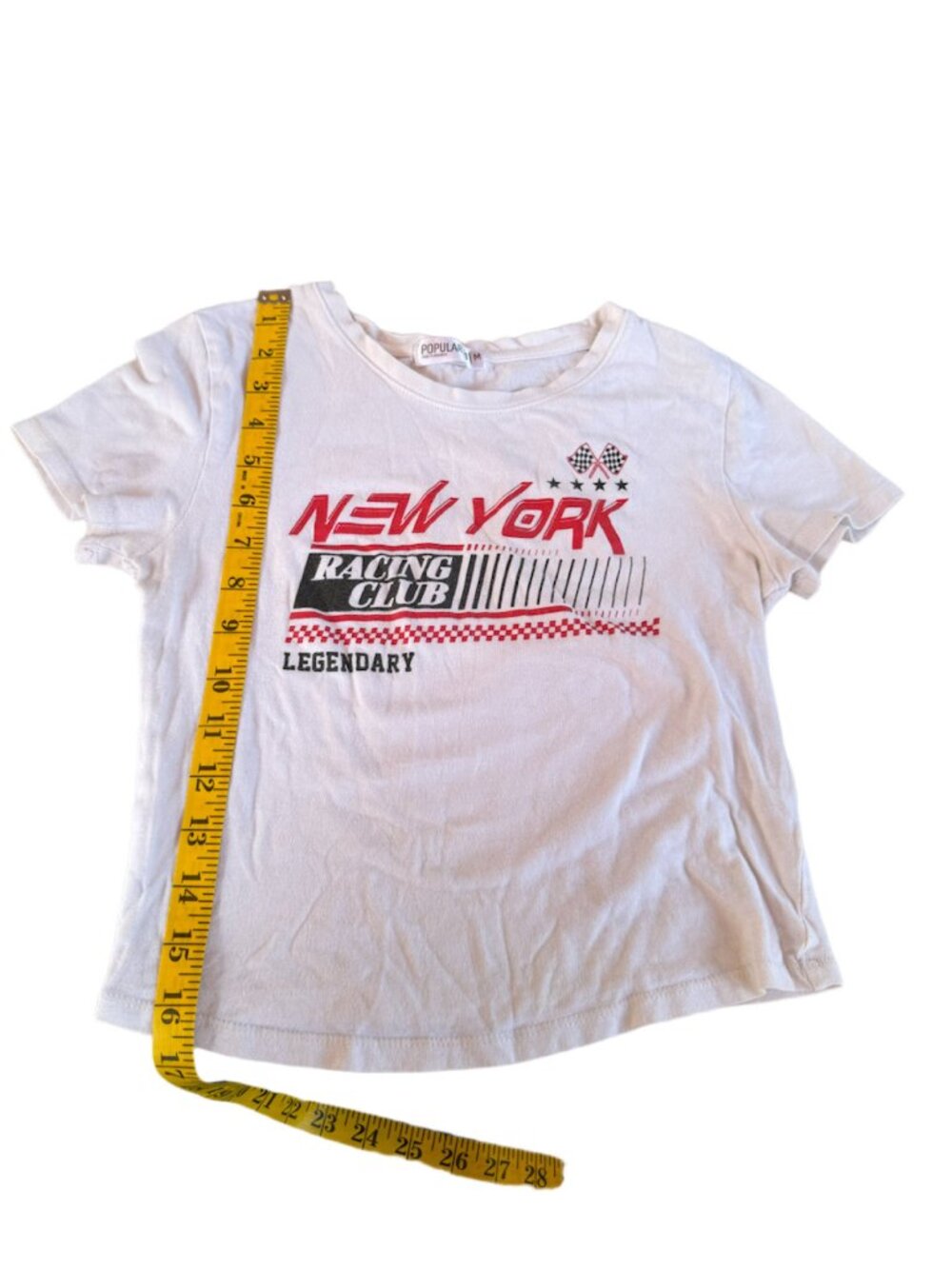Popular 21 New York Racing Club Medium White T-Shirt